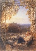 Samuel Palmer The Sleeping Shepherd Spain oil painting artist